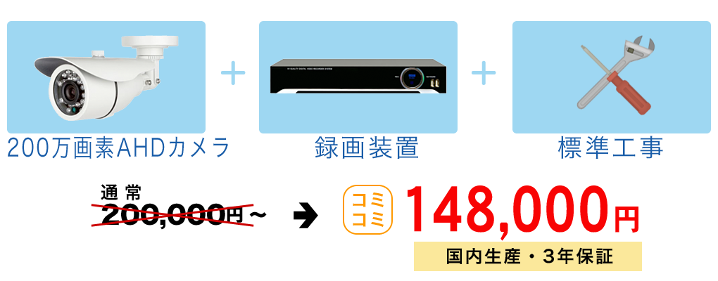 コミコミ　200,000円→14,8000円